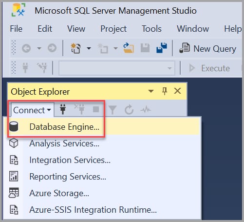SQL Studio Menu
